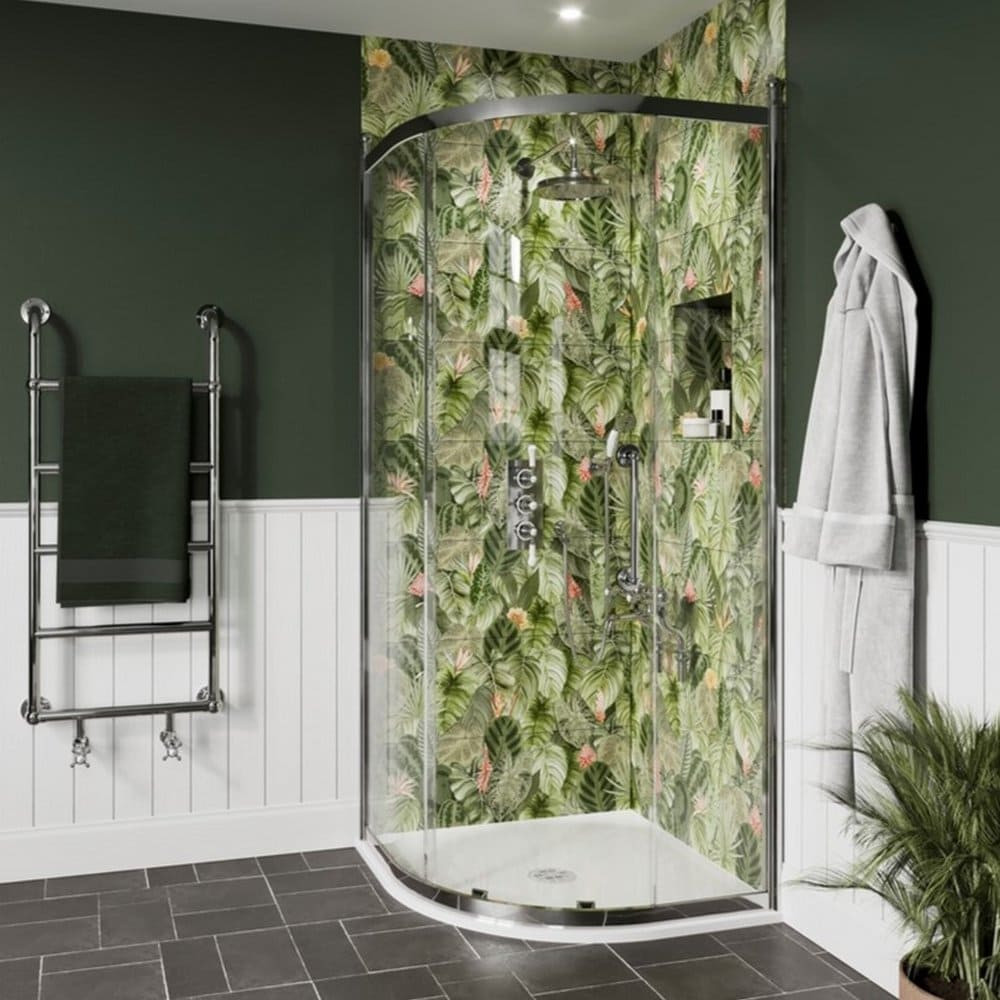 Burlington Classique 900mm Chrome 1 Door Quadrant Shower Enclosure