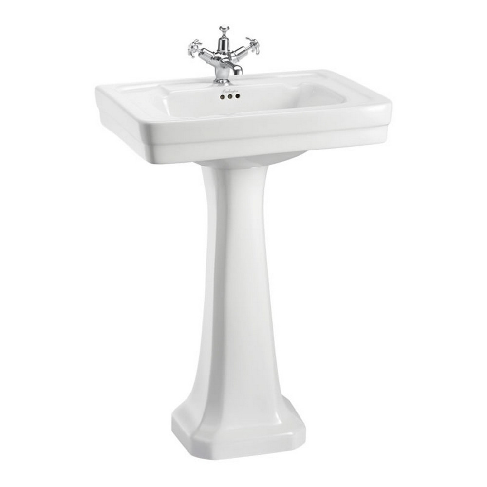 Burlington Contemporary 580mm Basin with Standard Pedestal