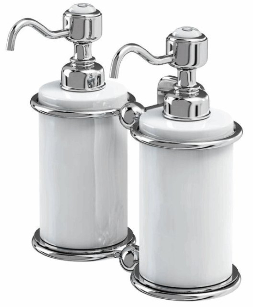 Burlington Double Soap Dispenser with Chrome Mount A20 CHR