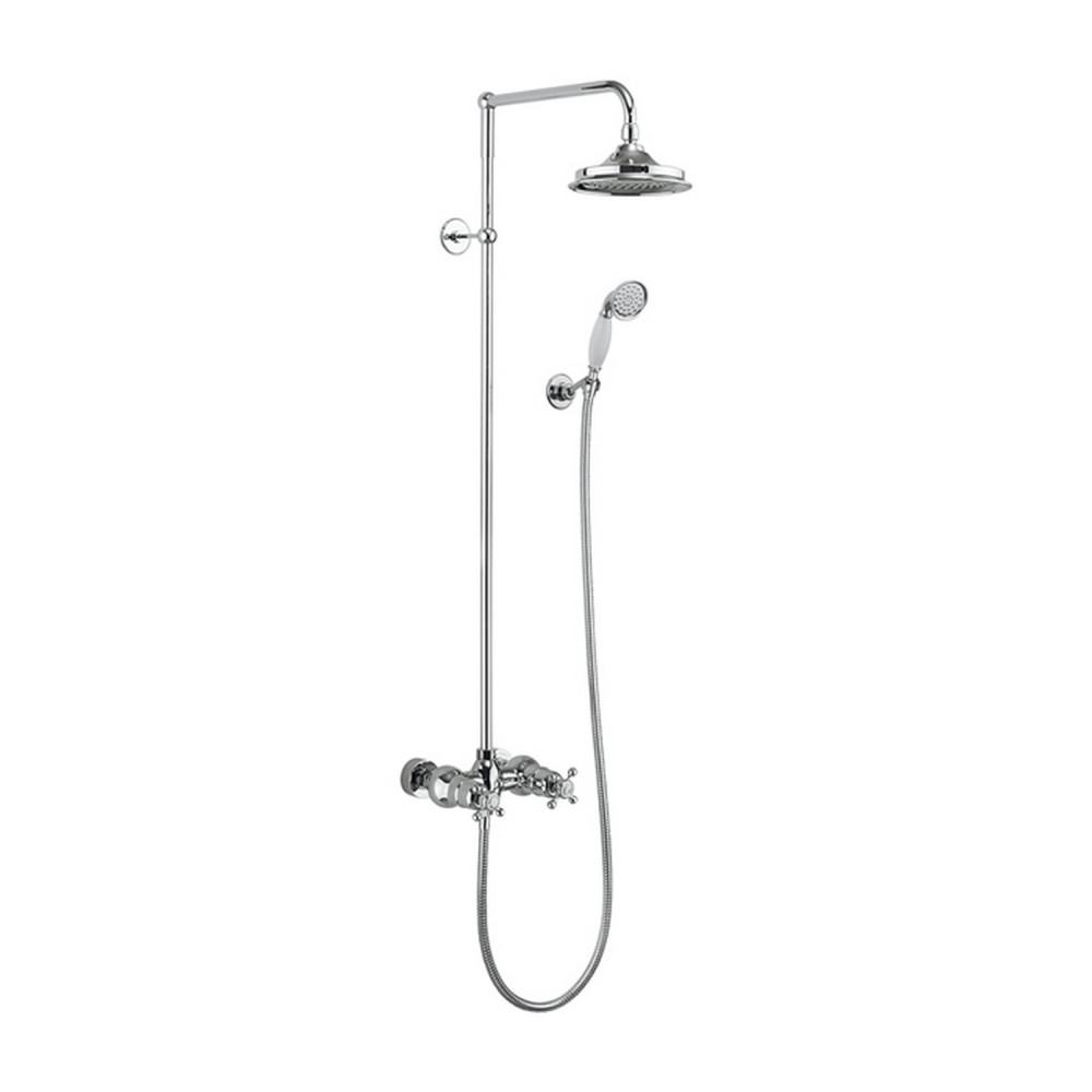 Burlington Eden Thermostatic Exposed Two Outlet Shower Set