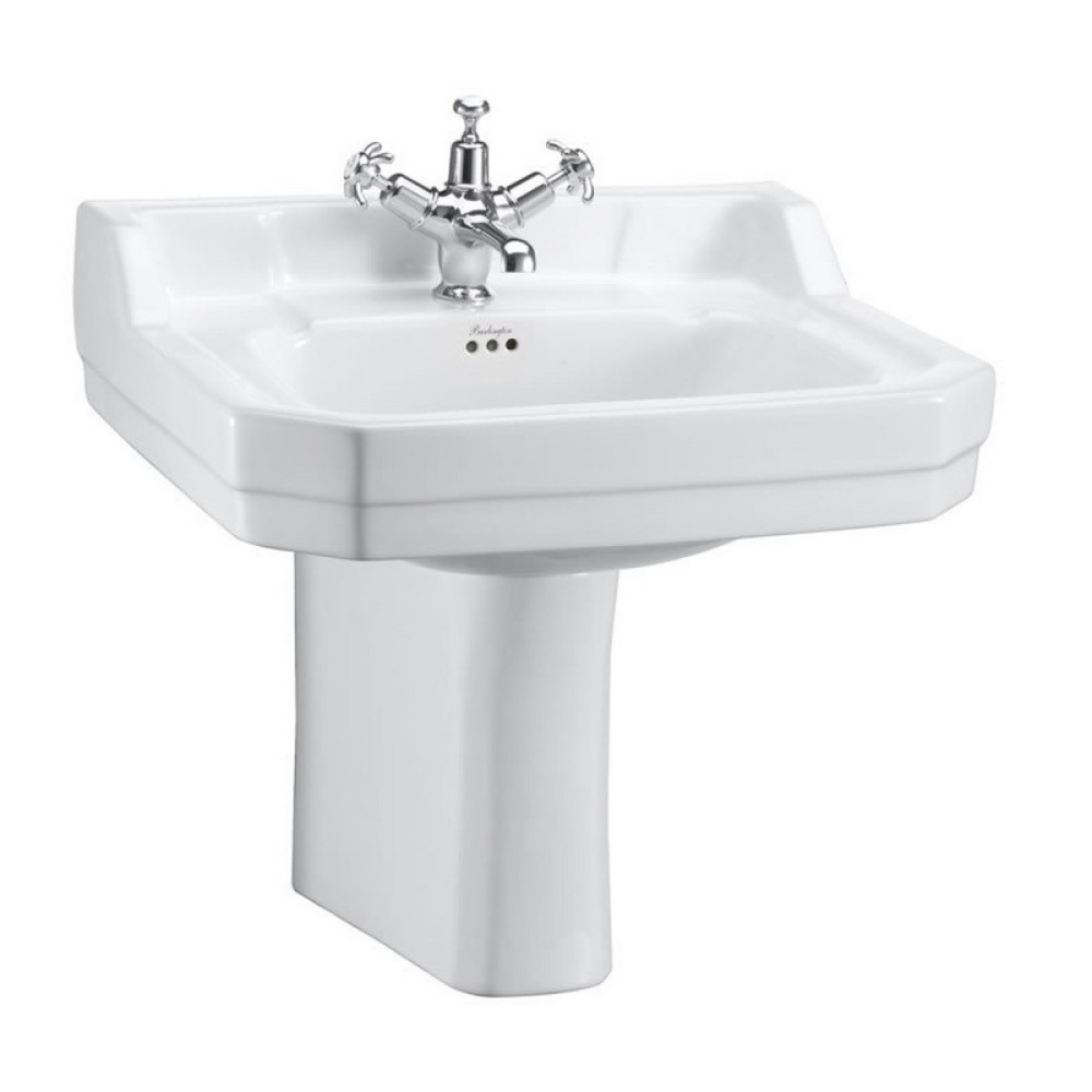 Burlington Edwardian 560mm Basin and Semi Pedestal