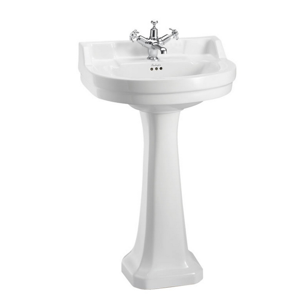 Burlington Edwardian Round 560mm Basin and Standard Pedestal