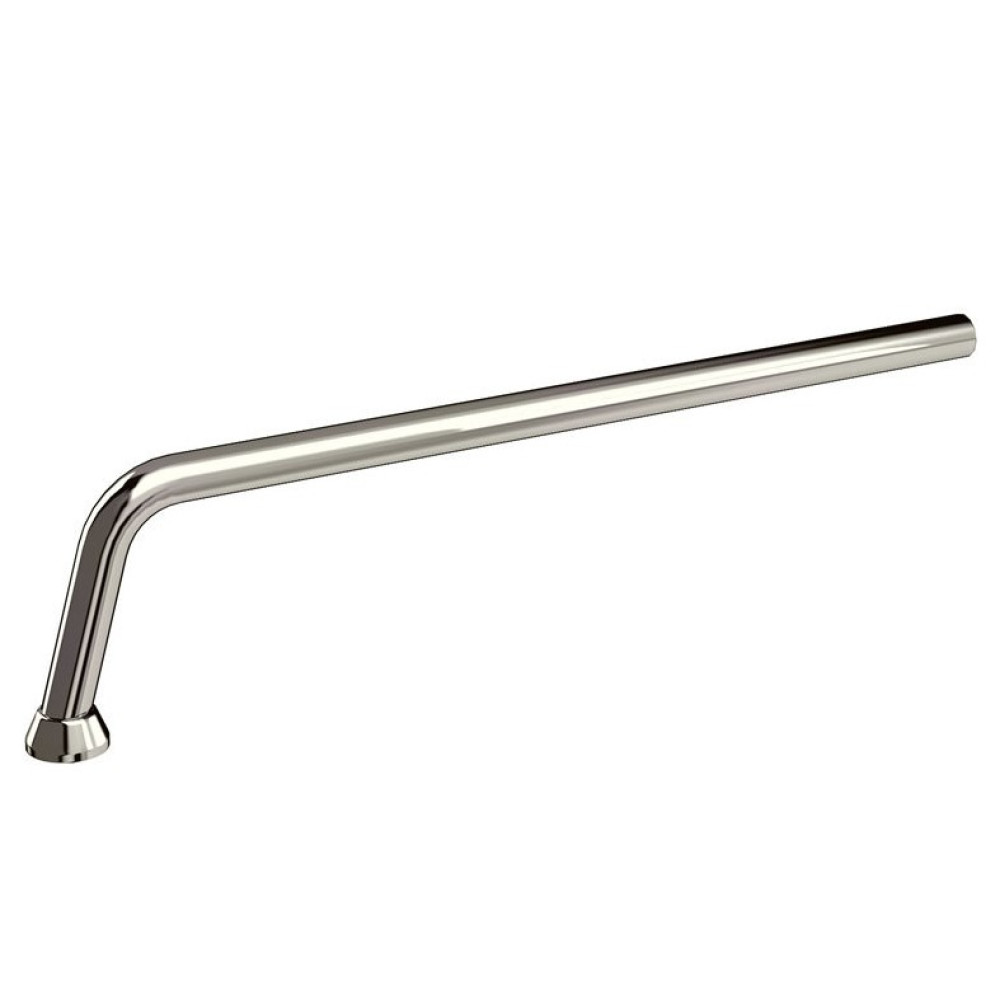 Burlington Exposed P Trap Connection Pipe 80cm Nickel
