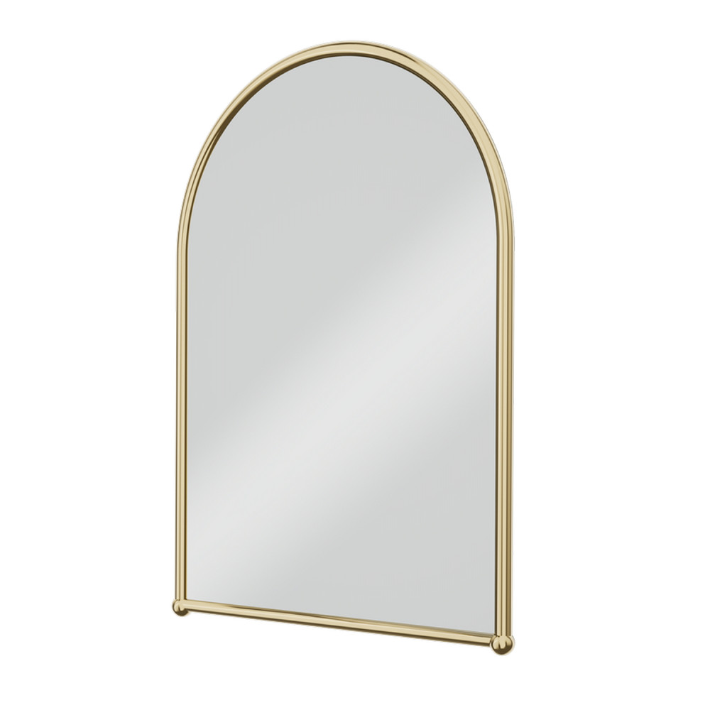 Burlington Framed 500 x 700mm Arched Mirror in Gold