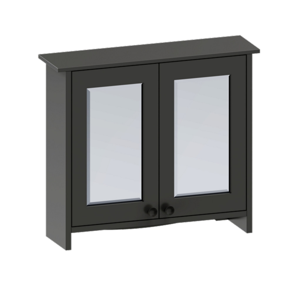 Burlington Guild Ashbee Grey 650mm Traditional Bathroom Mirror Cabinet