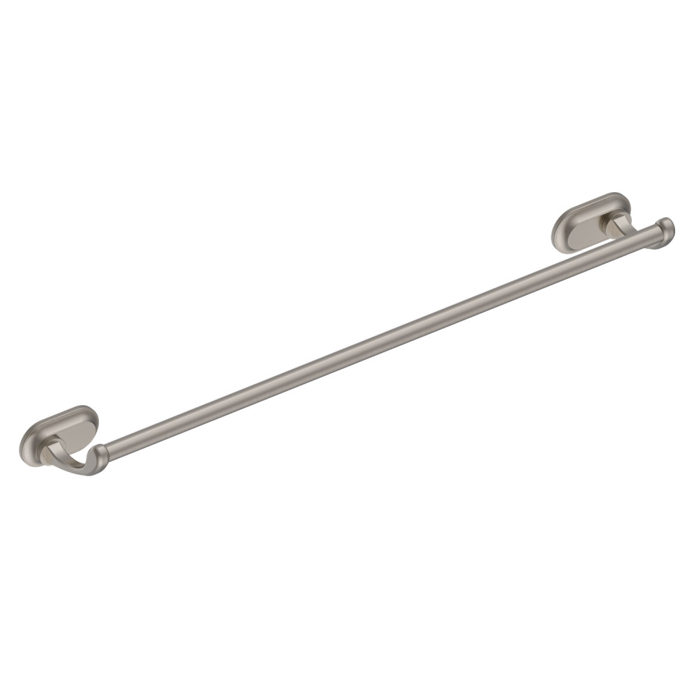 Burlington Guild Brushed Nickel 600mm Single Towel Rail