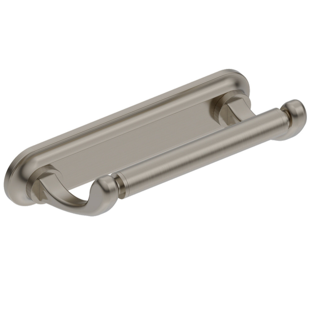 Burlington Guild Brushed Nickel Toilet Roll Holder