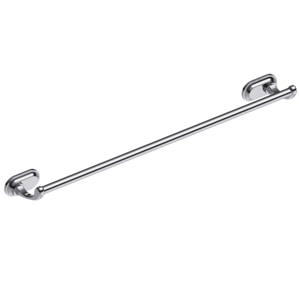 Burlington Guild Chrome 600mm Single Towel Rail