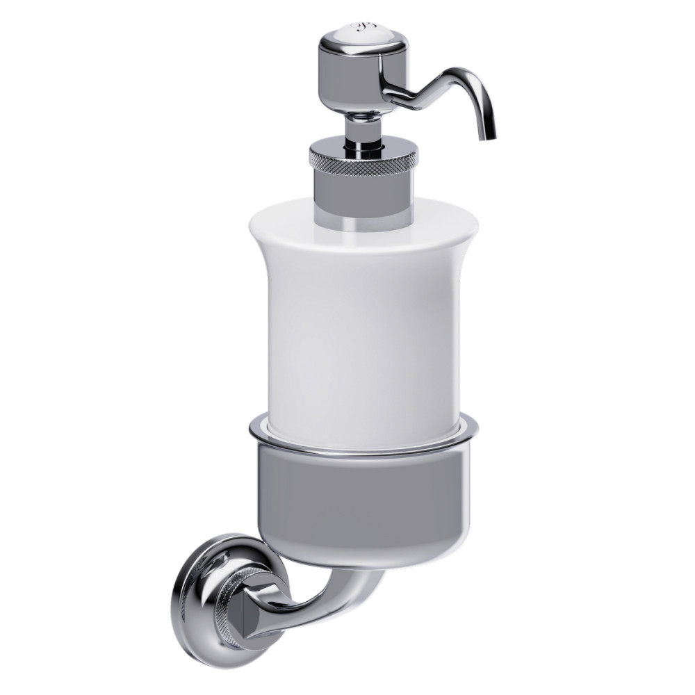 Burlington Guild Chrome Ceramic Soap Dispenser