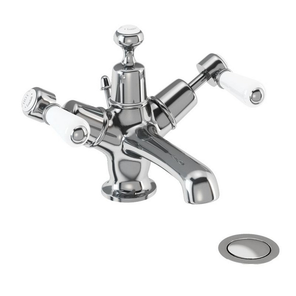 Burlington Kensington Monobloc Basin Mixer with Pop Up Waste