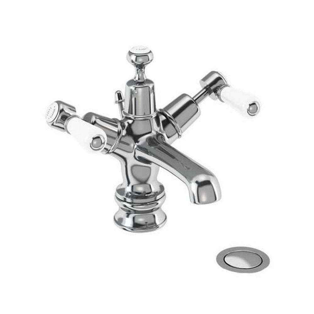 Burlington Kensington Regent Monobloc Basin Mixer with Pop Up Waste