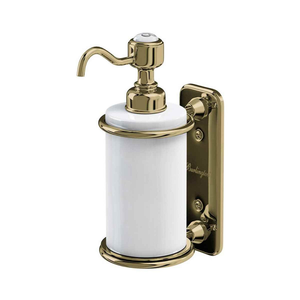 Burlington Liquid Soap Dispenser with Gold Mount