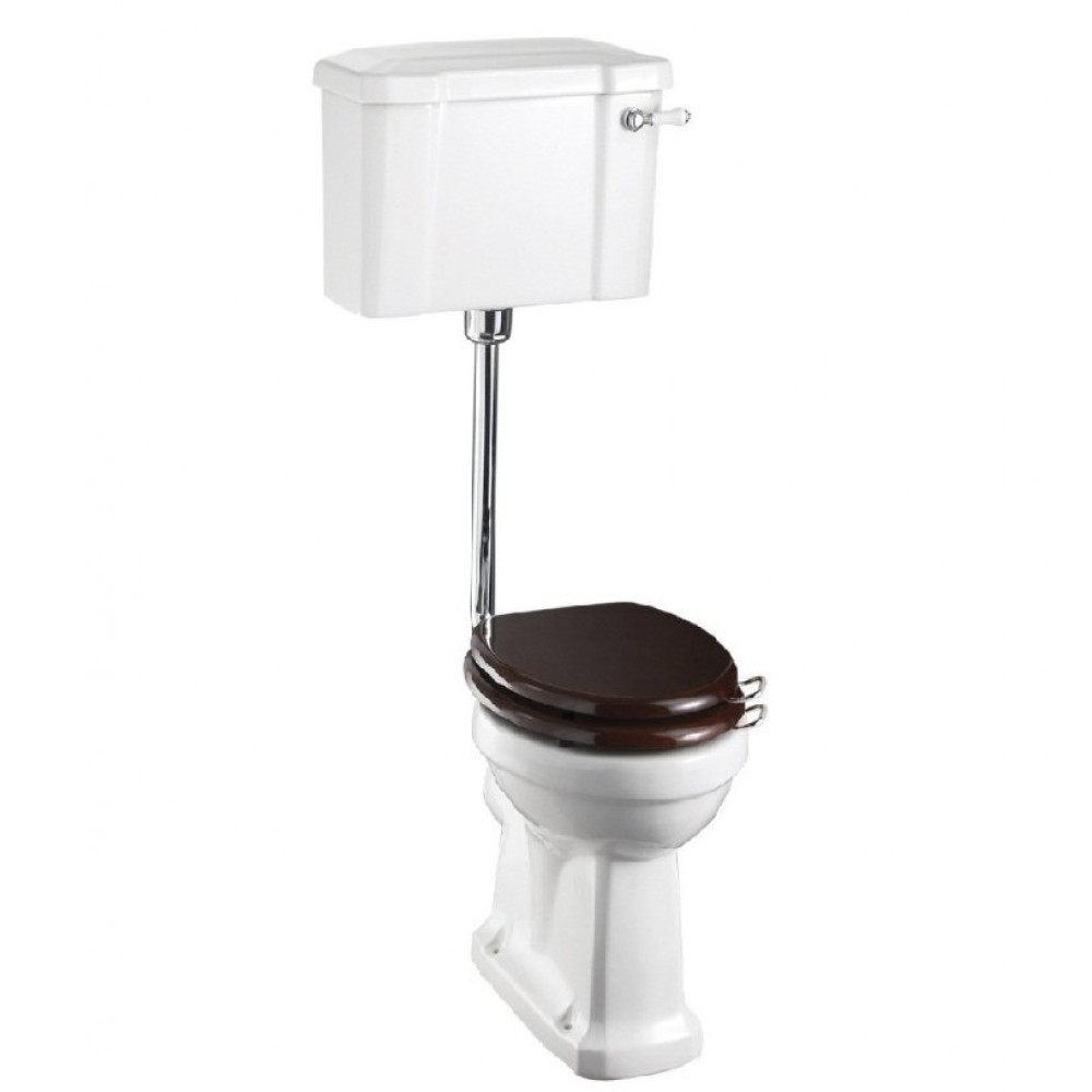 Burlington Low-level Pan with Standard Lever Cistern and Low-Level Flush Pipe Kit