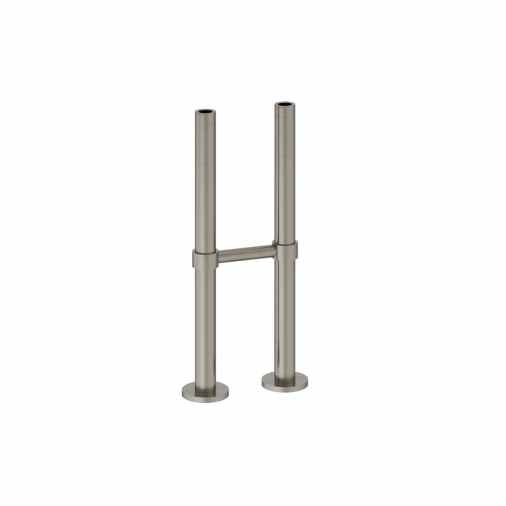 Burlington Pipe Shroud with Horizontal Support Bar in Brushed Nickel (1)