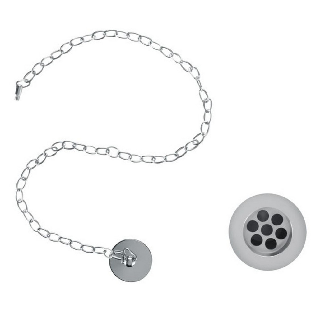 Burlington Plug and Chain Basin Waste Slotted in Chrome