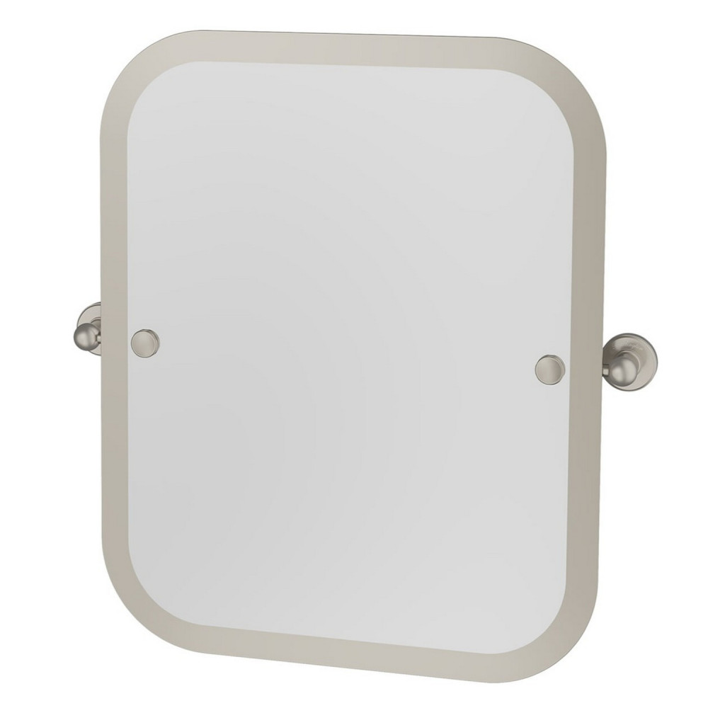 Burlington Rectangular Swivel Mirror in Brushed Nickel