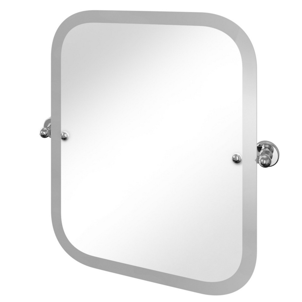 Burlington Rectangular Swivel Mirror in Chrome