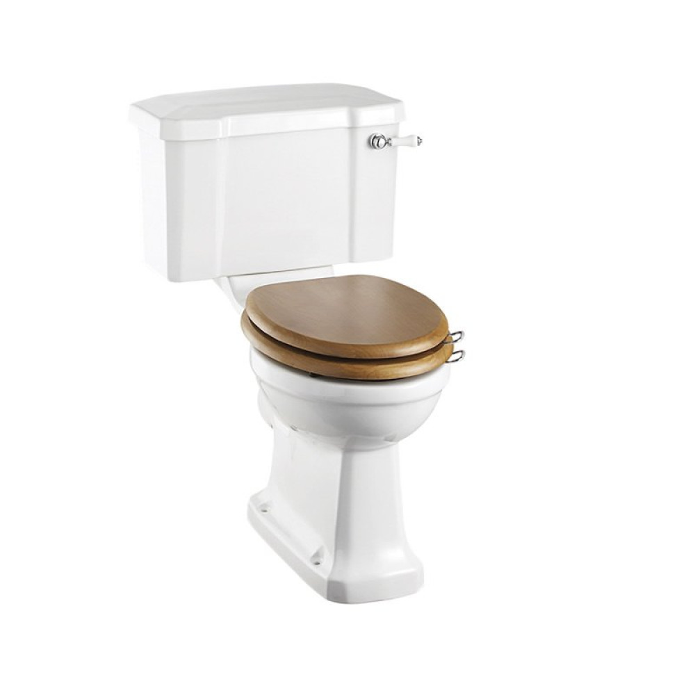 Burlington Rimless Close Coupled Pan with 520 Rear Entry Lever Cistern