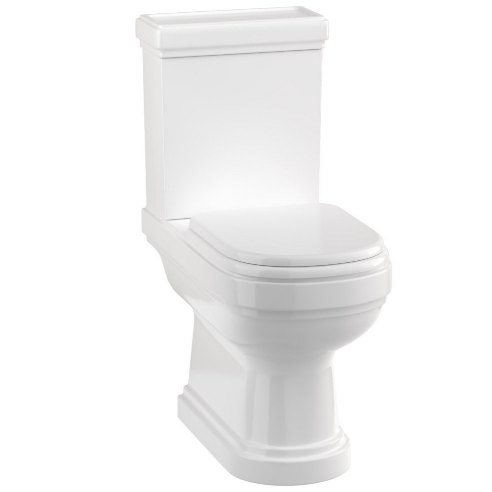 Burlington Riviera Close Coupled Open Back Pan with Cistern and Seat
