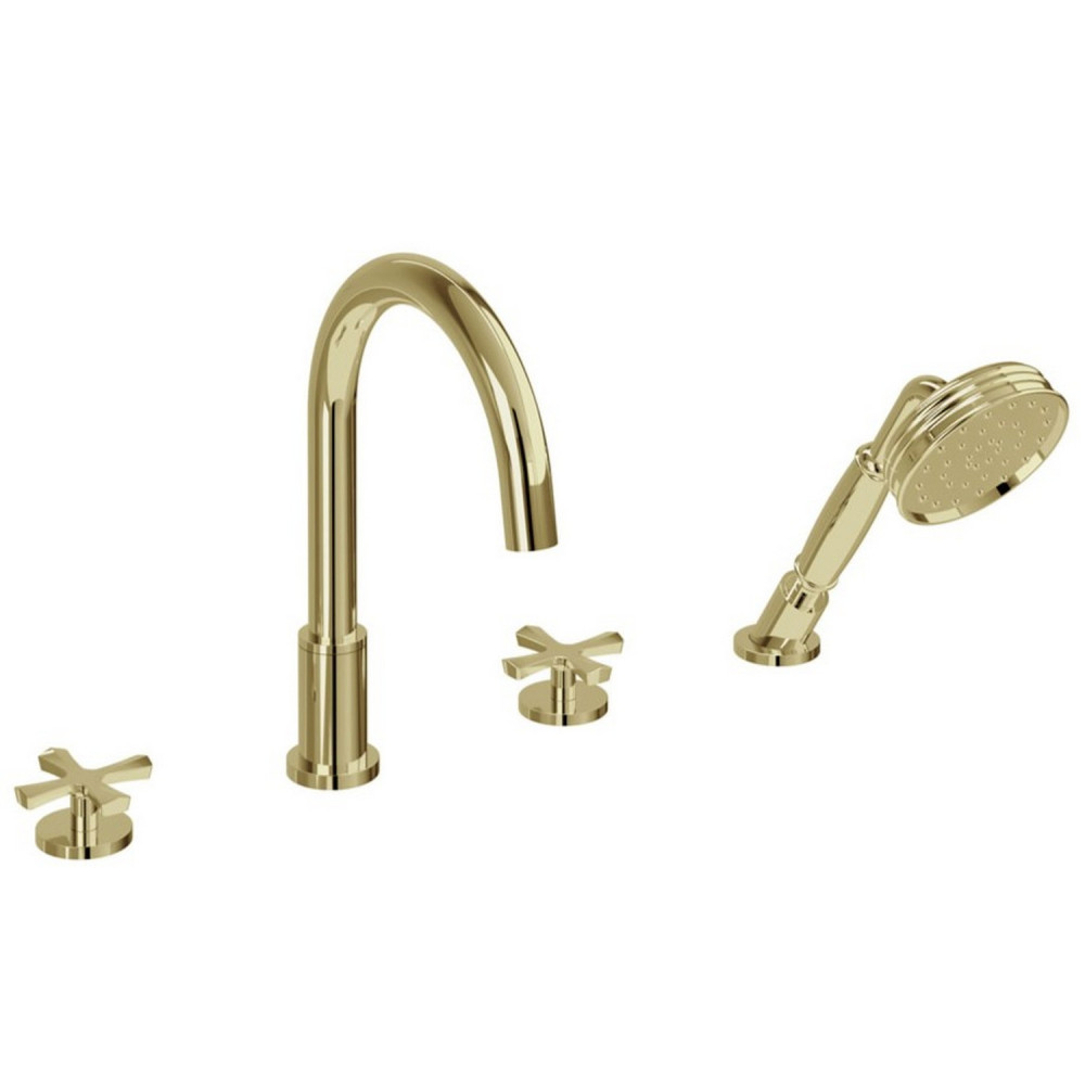 Burlington Riviera Gold 4TH Bath Shower Mixer