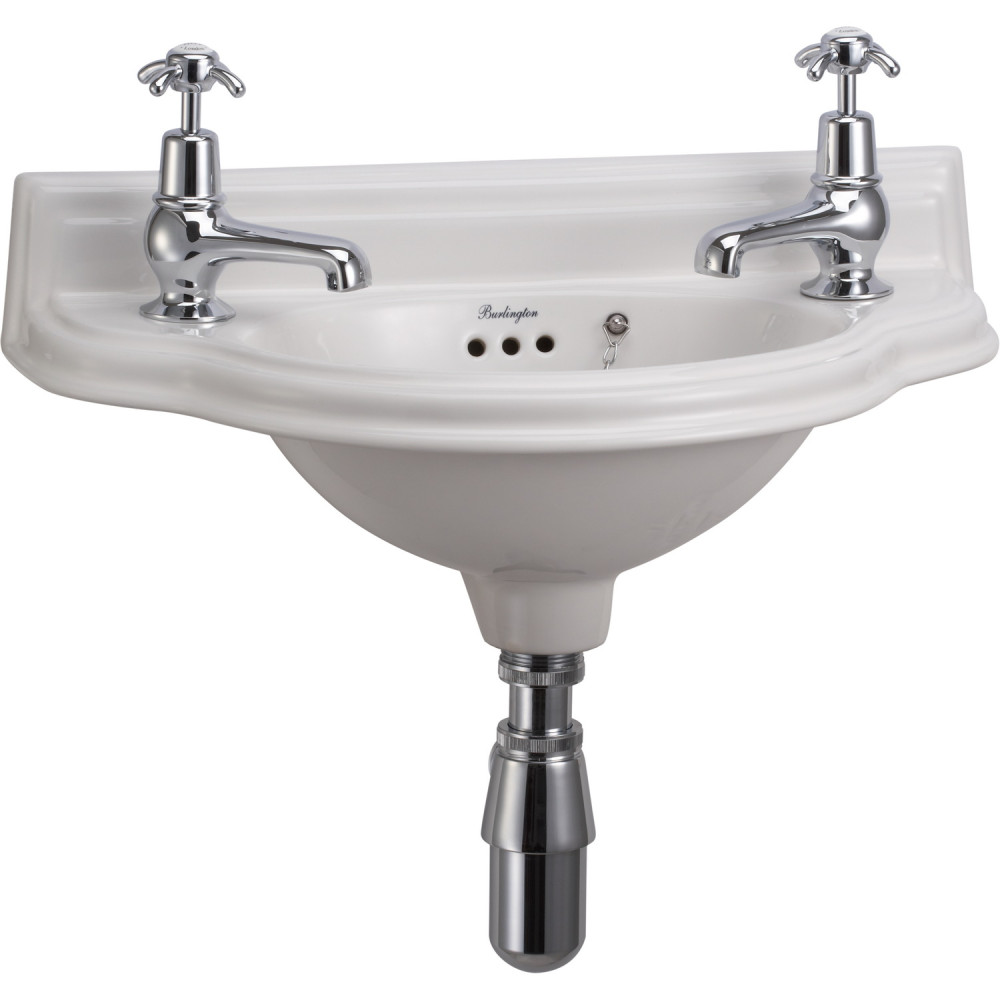 Burlington Small 505mm Curved Front Cloakroom Basin