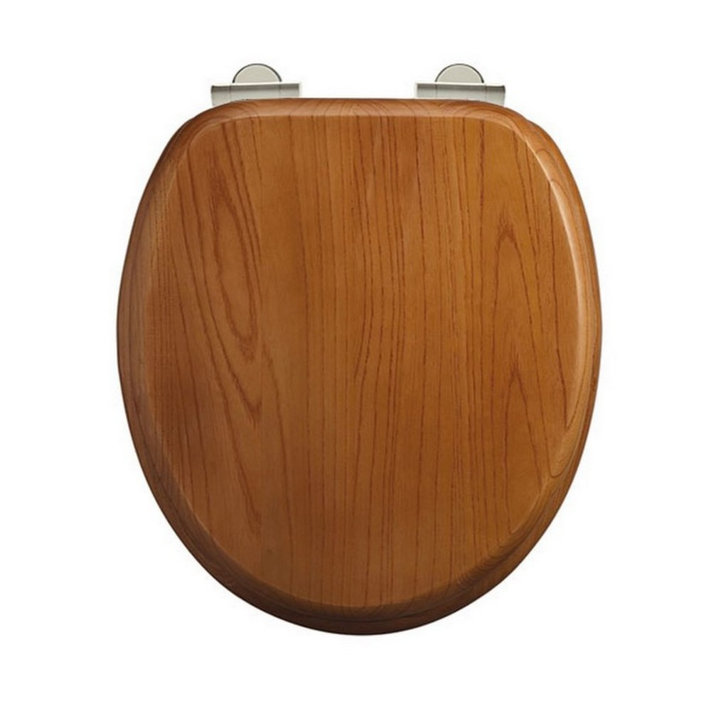 Burlington Soft Close Toilet Seat in Golden Oak (1)