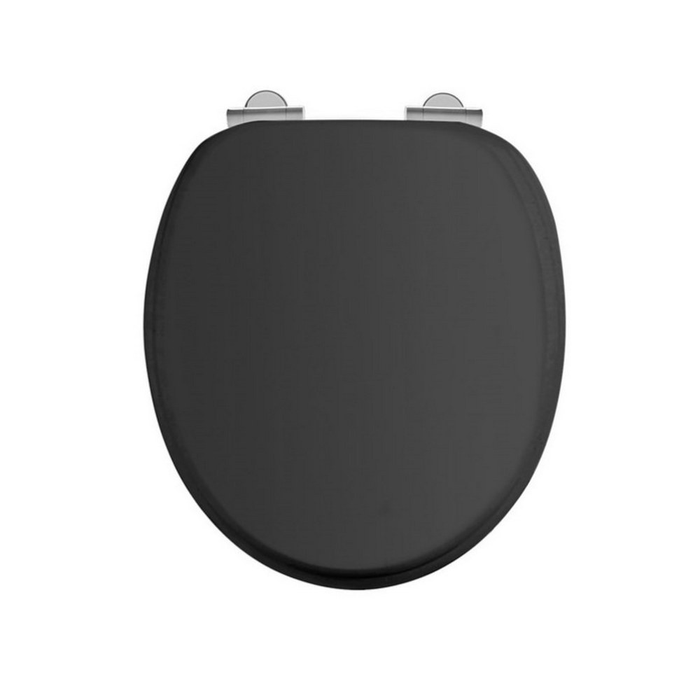 Burlington Soft Close Toilet Seat in Matt Black (1)