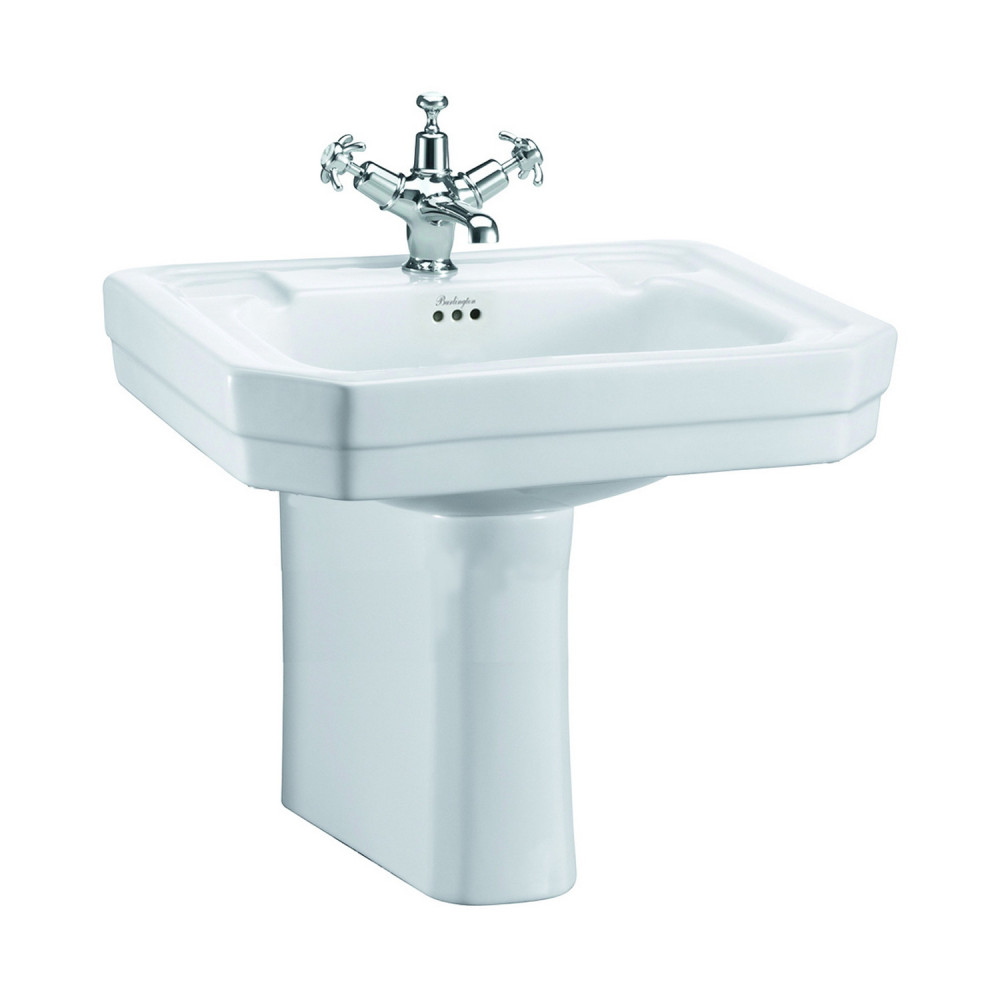 Burlington Victorian 610mm Basin and Semi Pedestal