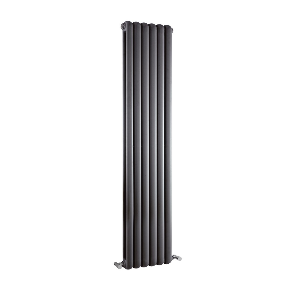 Hudson Reed Salvia Double Panel Radiator 1500 x 383mm Anthracite (1)
