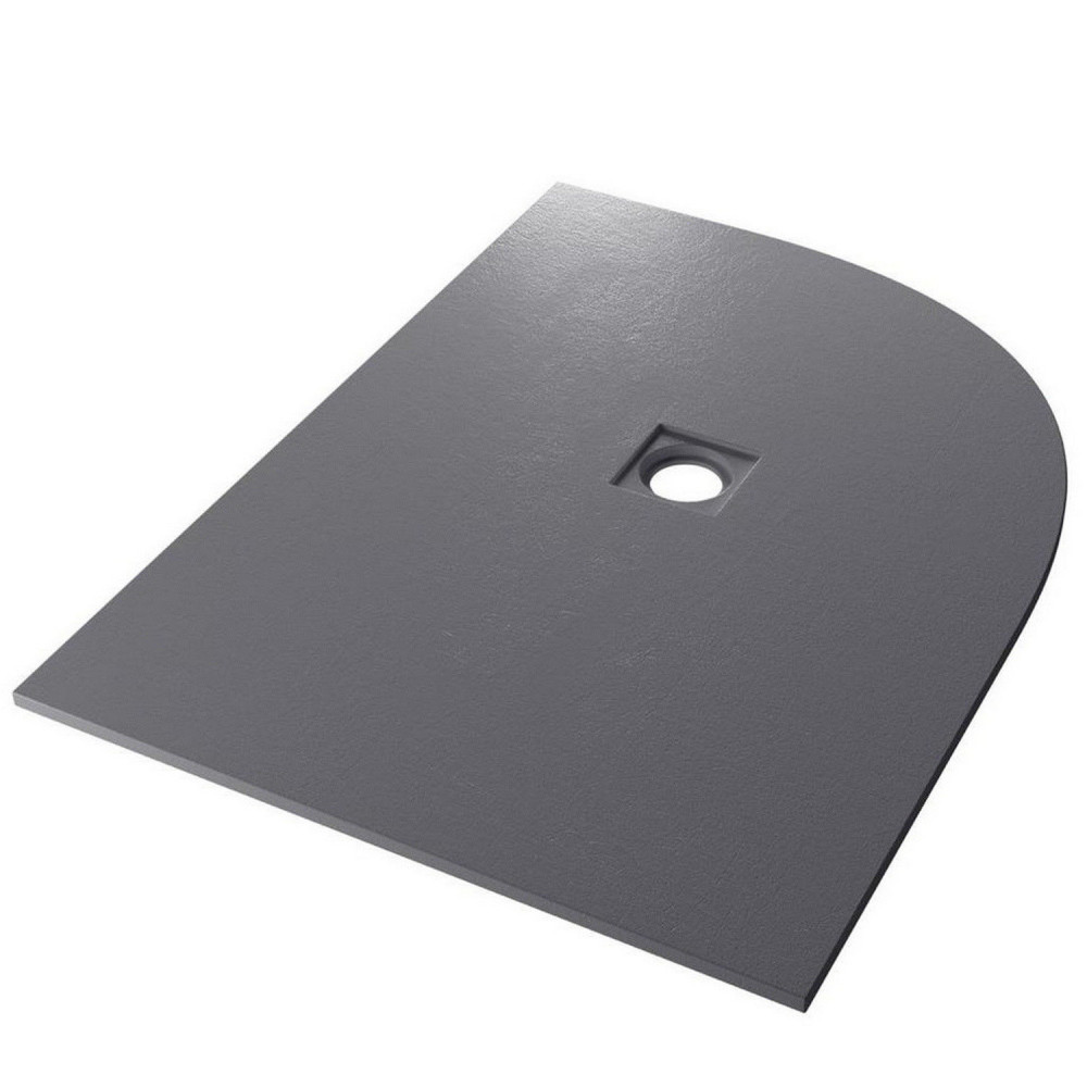 Crossland 1200mm x 900mm Grey Slate Right Hand Offset Quadrant Shower Tray
