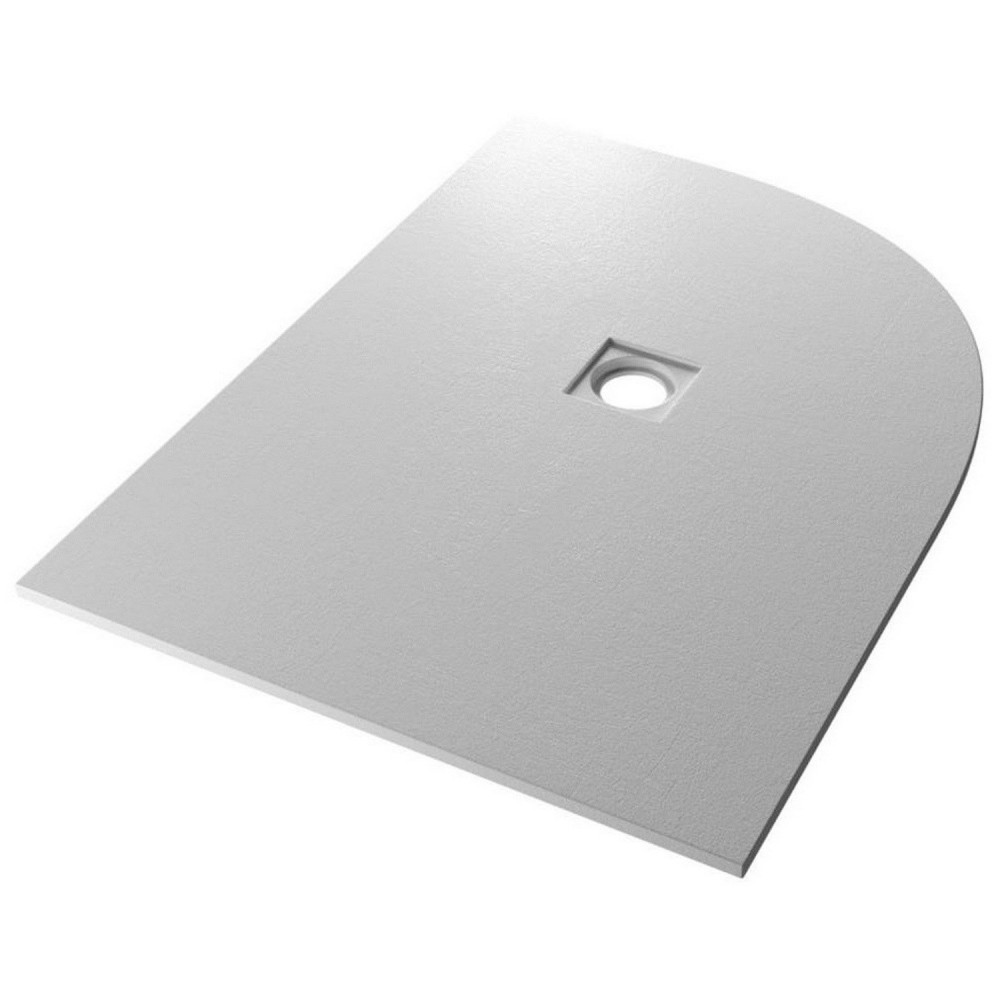 Crossland 1200mm x 900mm Light Grey Slate Right Hand Offset Quadrant Shower Tray
