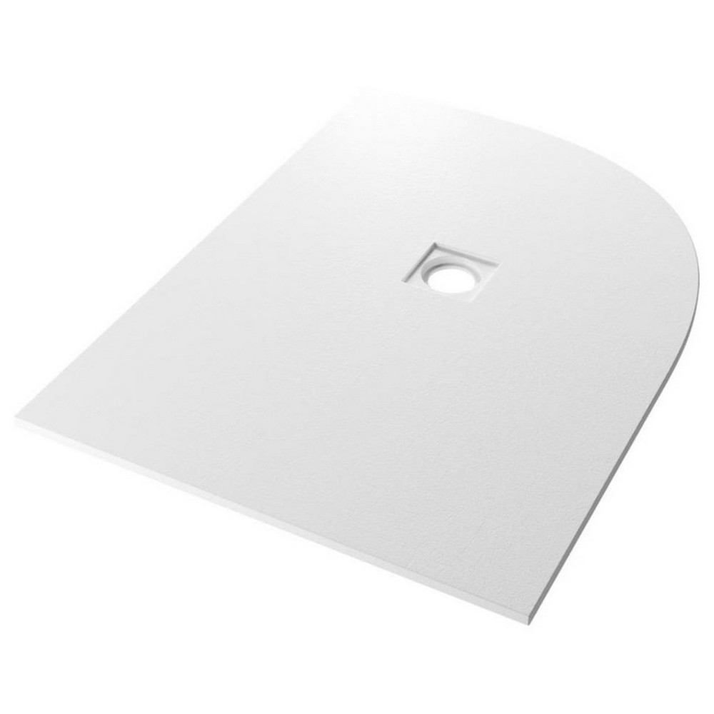 Crossland 1200mm x 900mm White Slate Right Hand Offset Quadrant Shower Tray