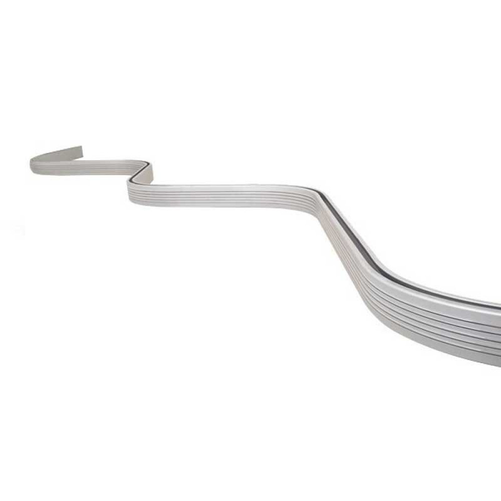 Croydex 2000mm Bendy Curtain Rail in Silver