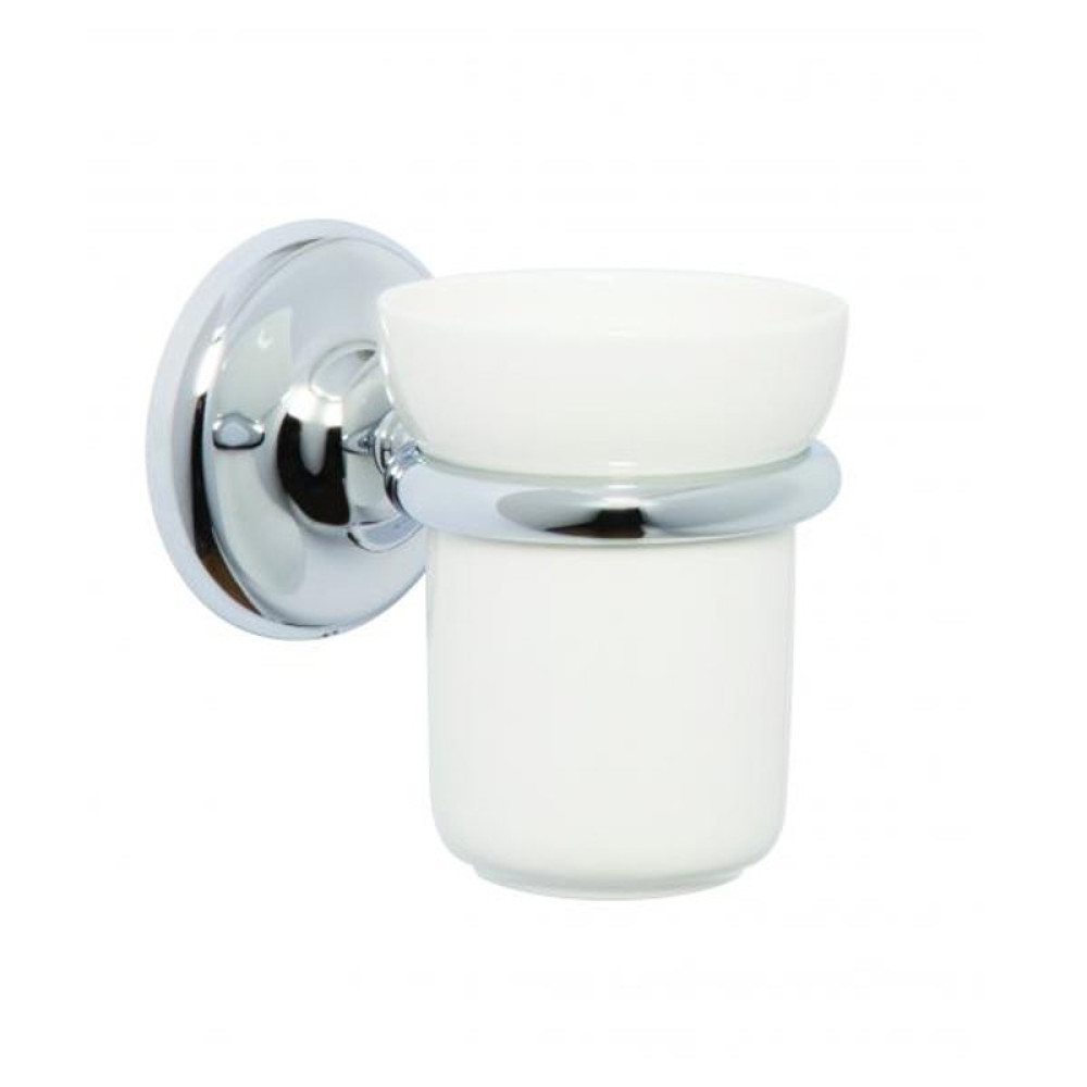 S2Y-Croydex Flexi-Fix Grosvenor Chrome Tumbler & Holder-1