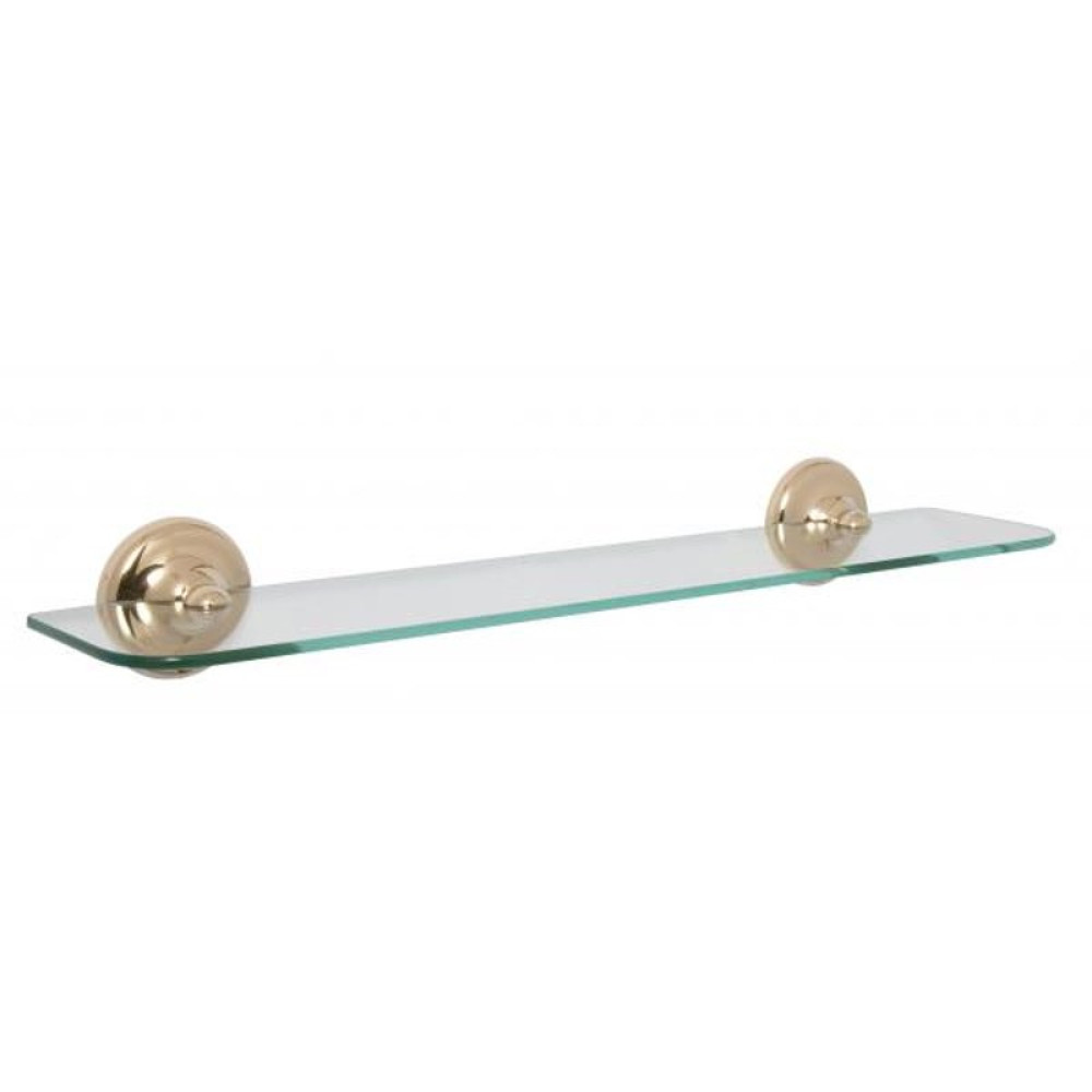 S2Y-Croydex Flexi-Fix Grosvenor Gold Glass Shelf-1