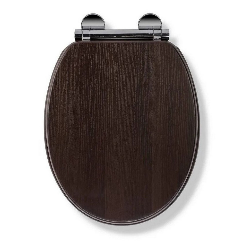 Croydex Flexi-Fix Montoro Walnut Effect Toilet Seat (1)