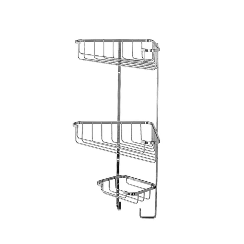 Croydex Medium Three Tier Wire Corner Baske QM262841
