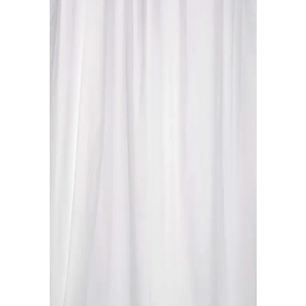 Croydex Plain PVC Shower Curtain - White
