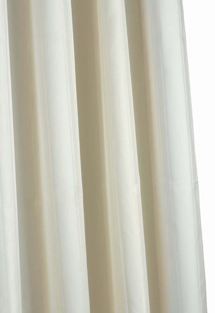 Croydex Textile Shower Curtain - Plain Ivory