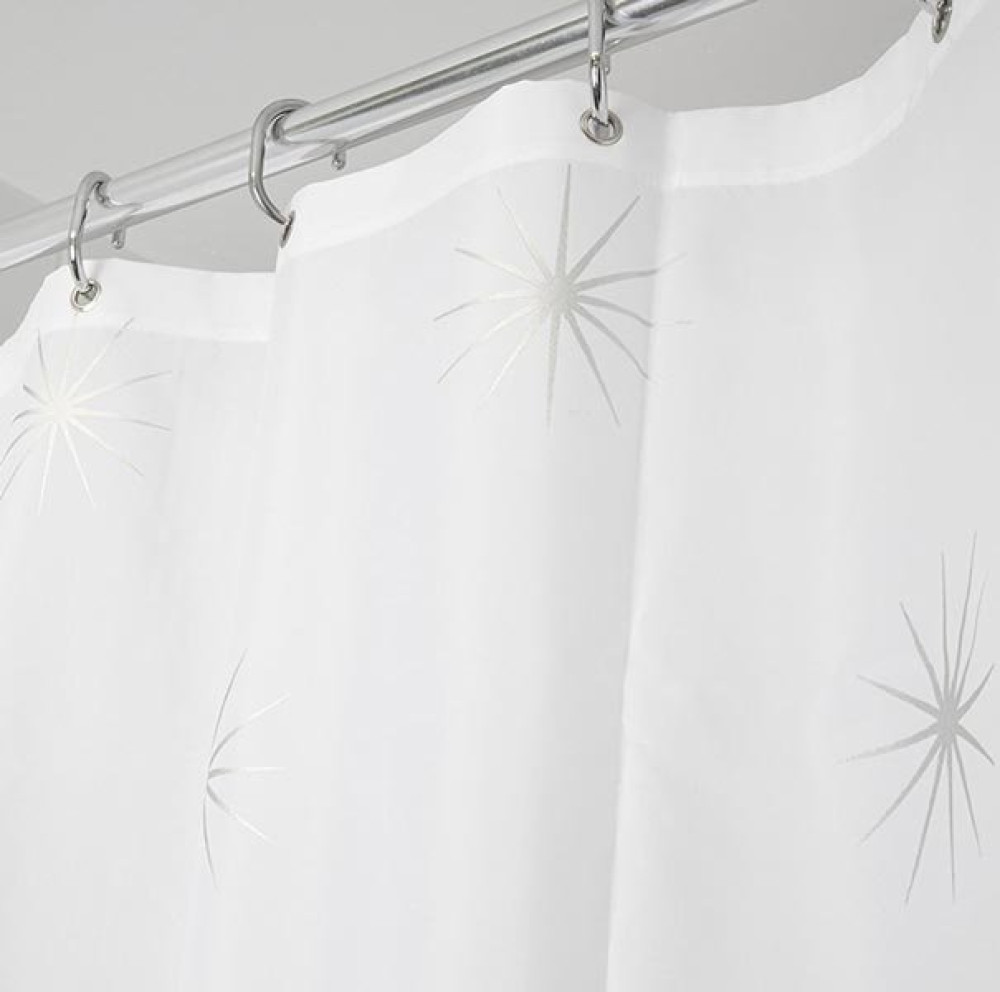 Croydex Textile Shower Curtain - Stellar