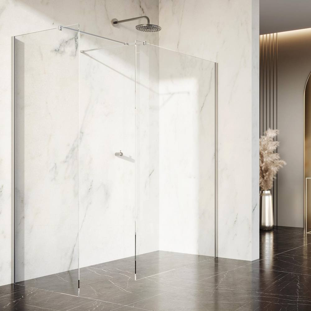 Scudo Dawn Minos 760mm Chrome Frameless Wetroom Panel