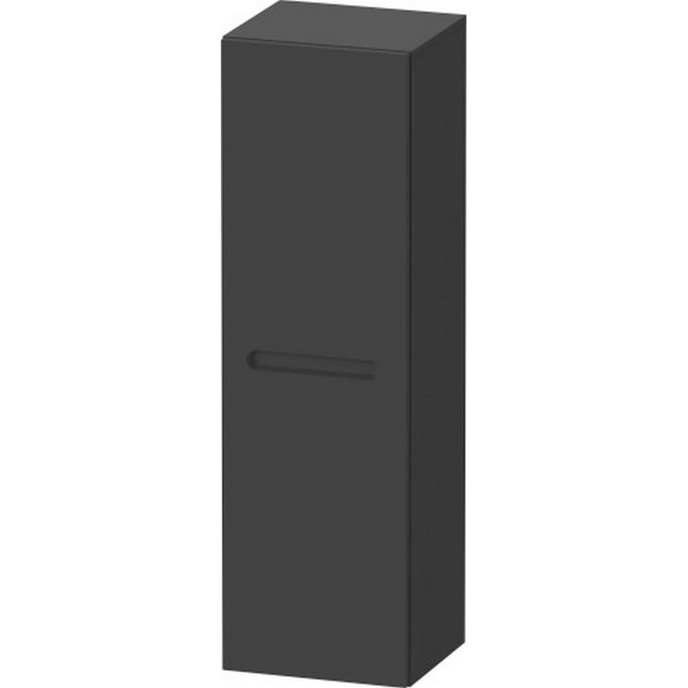 Duravit No 1 Matt Graphite 400mm Left Handed Tallboy Storage Unit