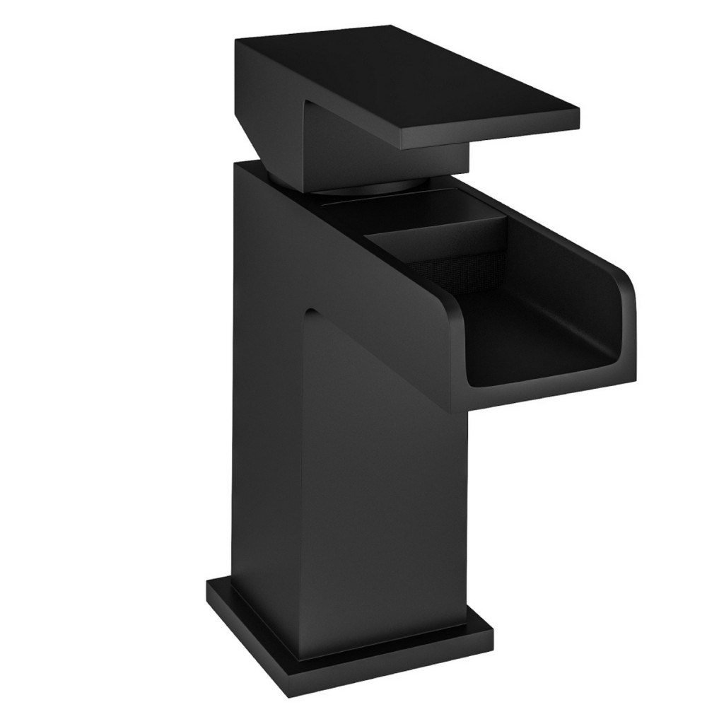 Eastbrook Abberton Matt Black Basin Mixer with Waste