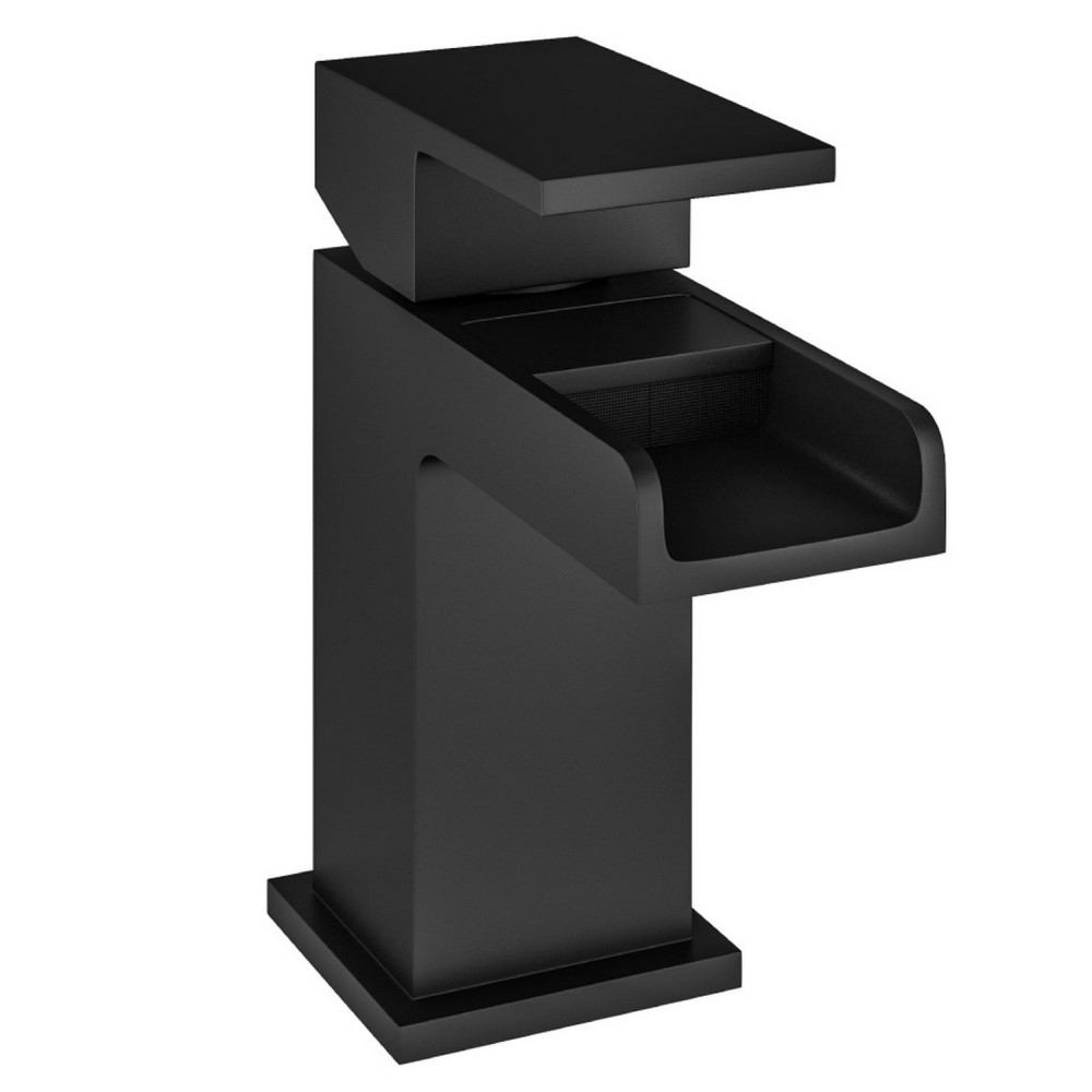 Eastbrook Abberton Matt Black Mini Basin Mixer with Waste