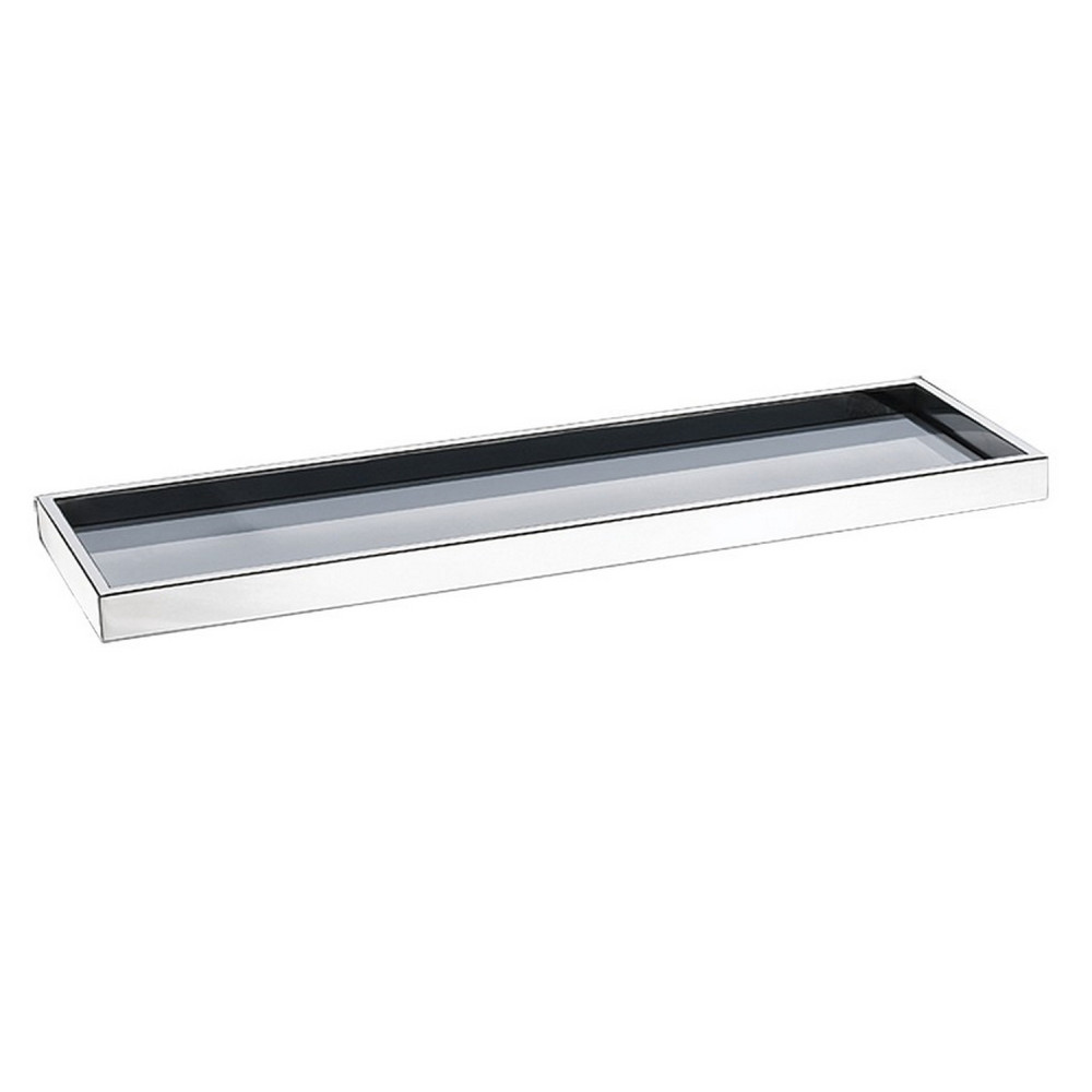 Eastbrook Alento Chrome 600mm Glass Shelf