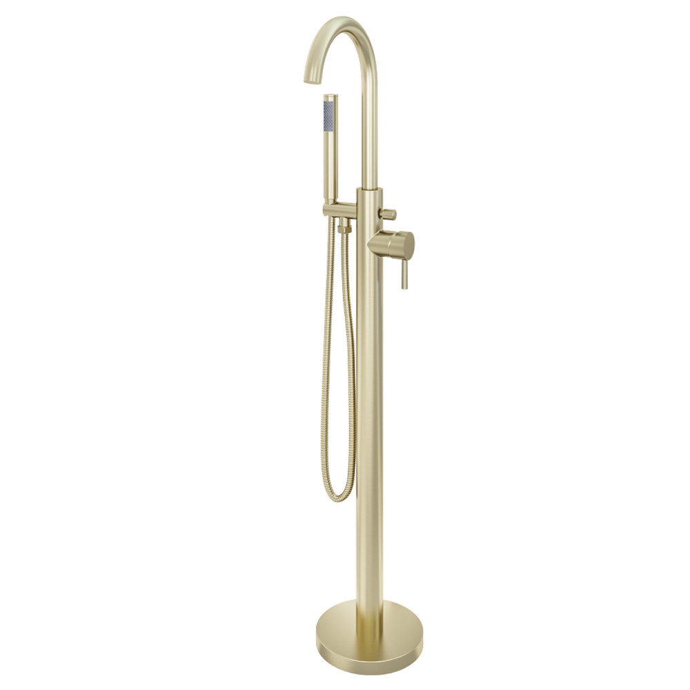 Eastbrook Ardley Brushed Brass Freestanding Bath Shower Mixer