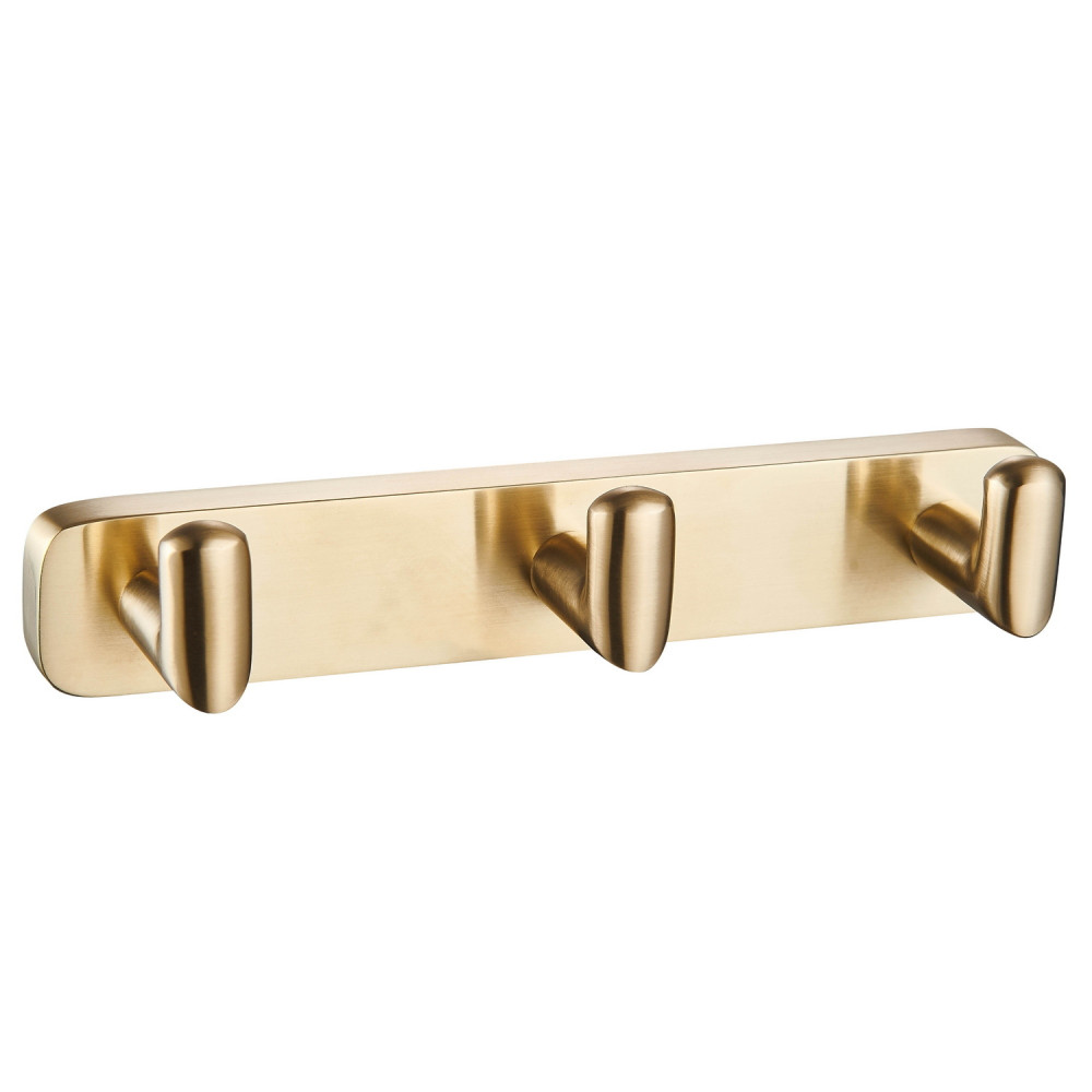 Eastbrook Asti Brushed Brass Triple Robe Hook