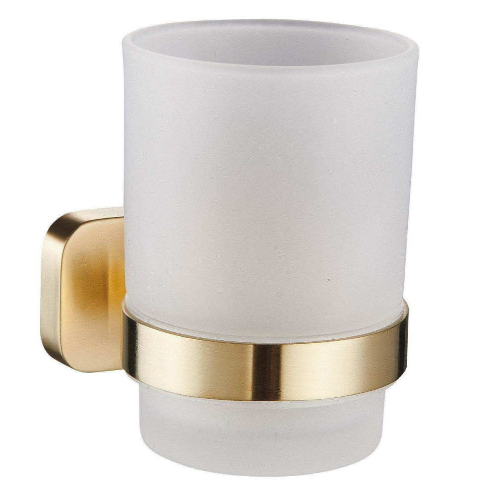 Eastbrook Asti Brushed Brass Tumbler Holder