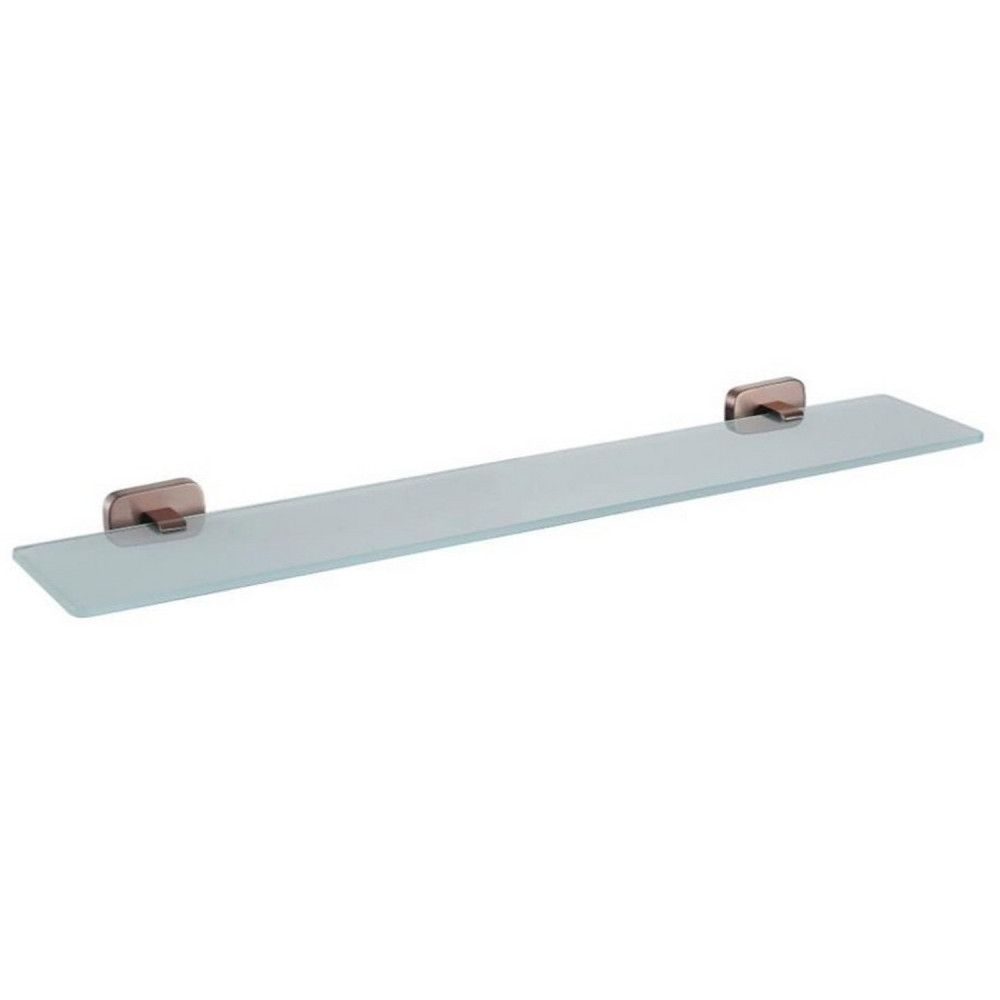 Eastbrook Asti Brushed Bronze 600mm Bathroom Glass Shelf