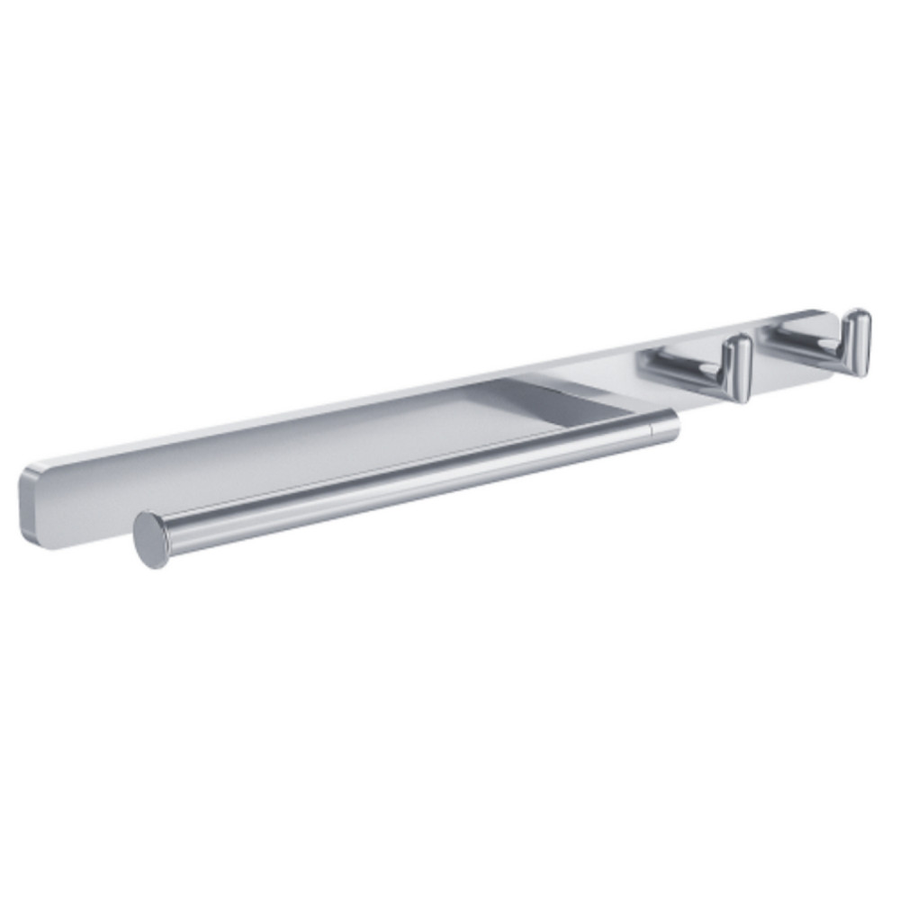 Eastbrook Asti Chrome Towel Ring and Double Robe Hook